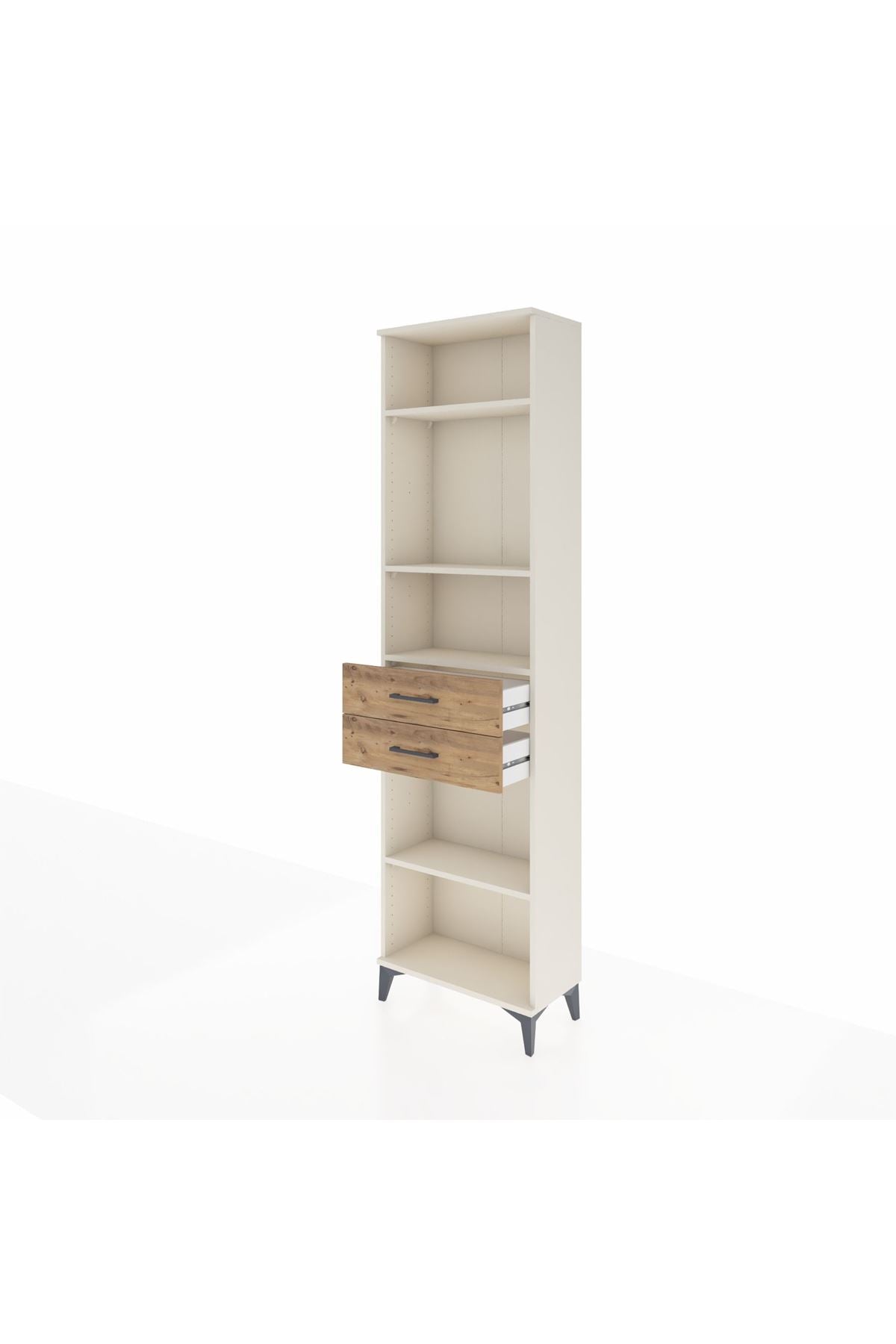 Arges Dolap 4 Raflı 2 Çekmeceli 60x30x221 - S29M199V3A