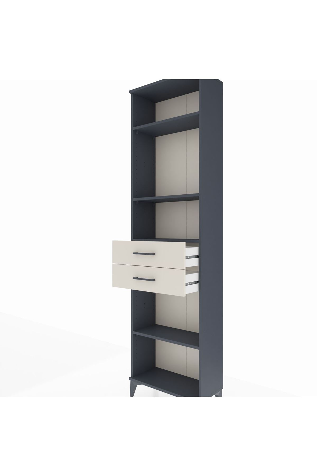 Arges Dolap 4 Raflı 2 Çekmeceli 60x30x221 - S29M199V4A