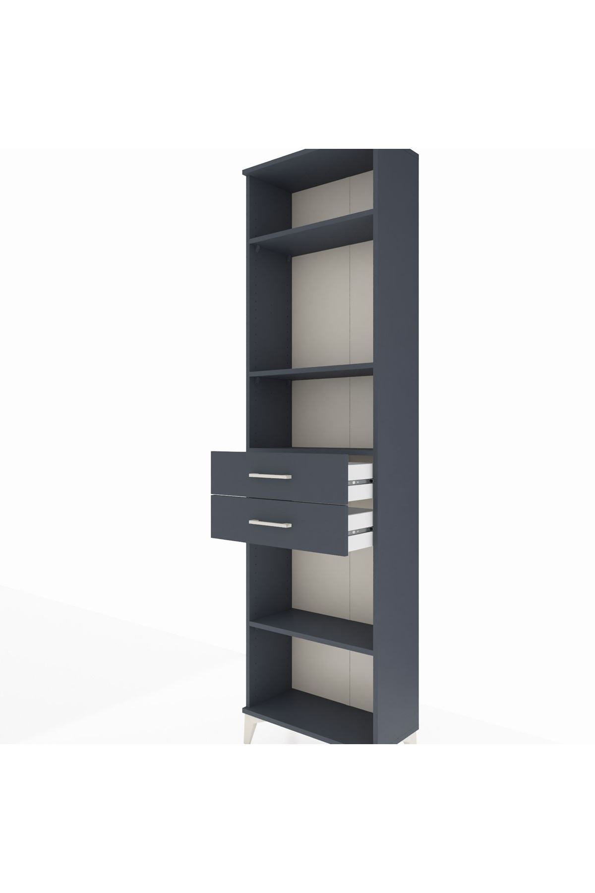 Arges Dolap 4 Raflı 2 Çekmeceli 60x30x221 - S29M199V5A