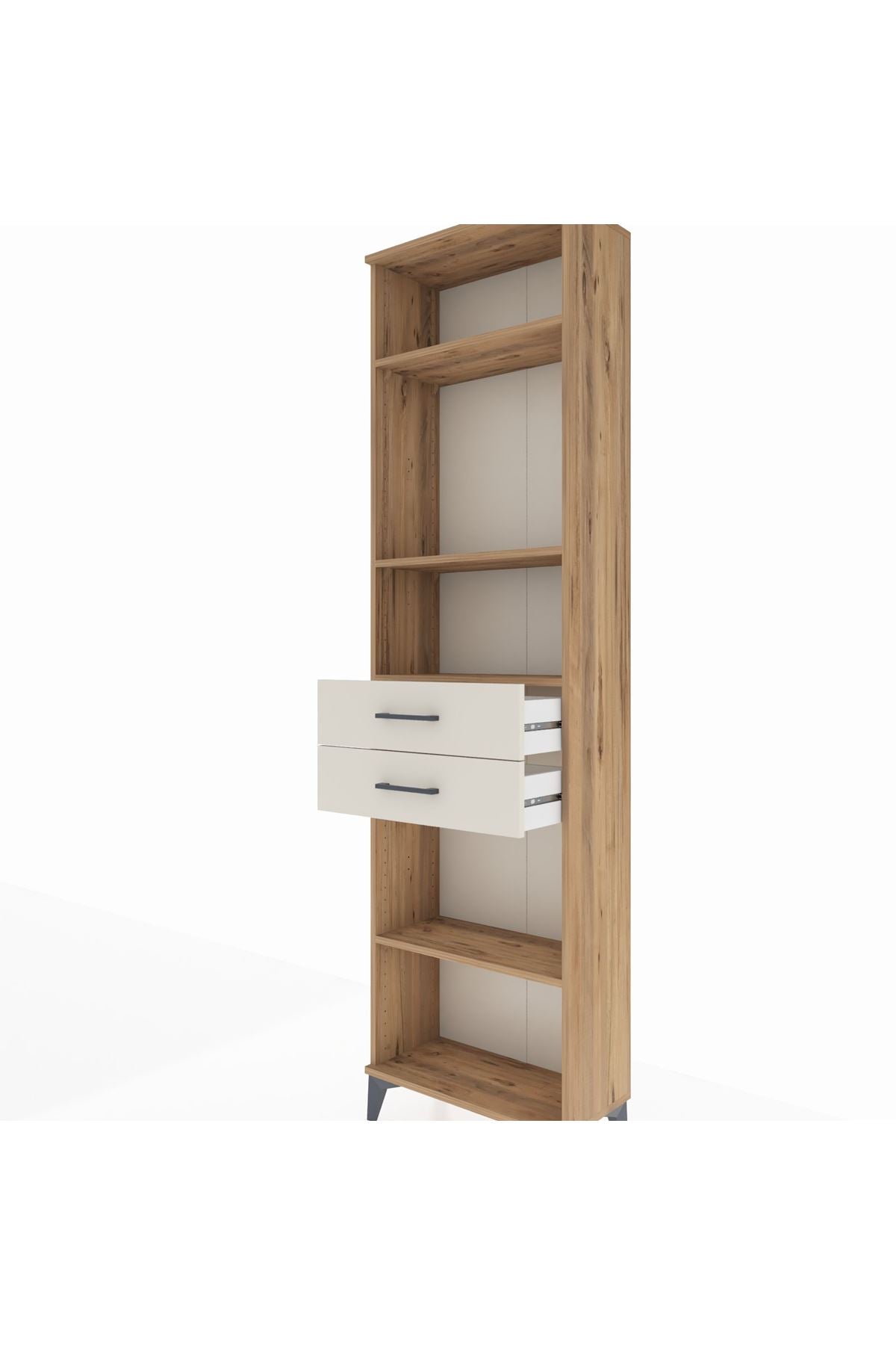 Arges Dolap 4 Raflı 2 Çekmeceli 60x30x221 - S29M199V7A