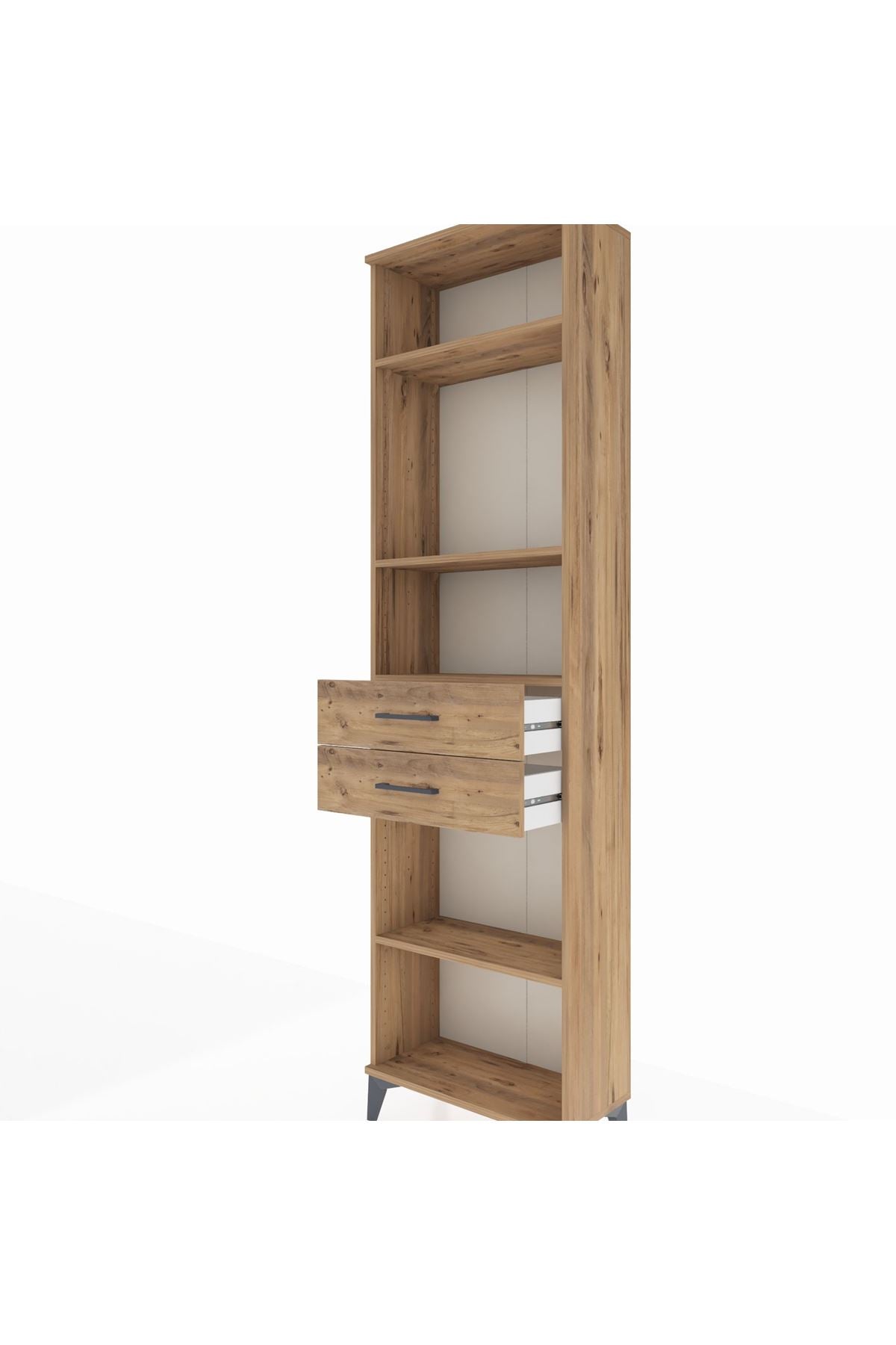 Arges Dolap 4 Raflı 2 Çekmeceli 60x30x221 - S29M199V9A