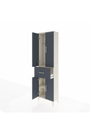 Arges Dolap 2 Raflı Tek Çekmeceli Tek Askılı 60x30x221 - S29M200V2A