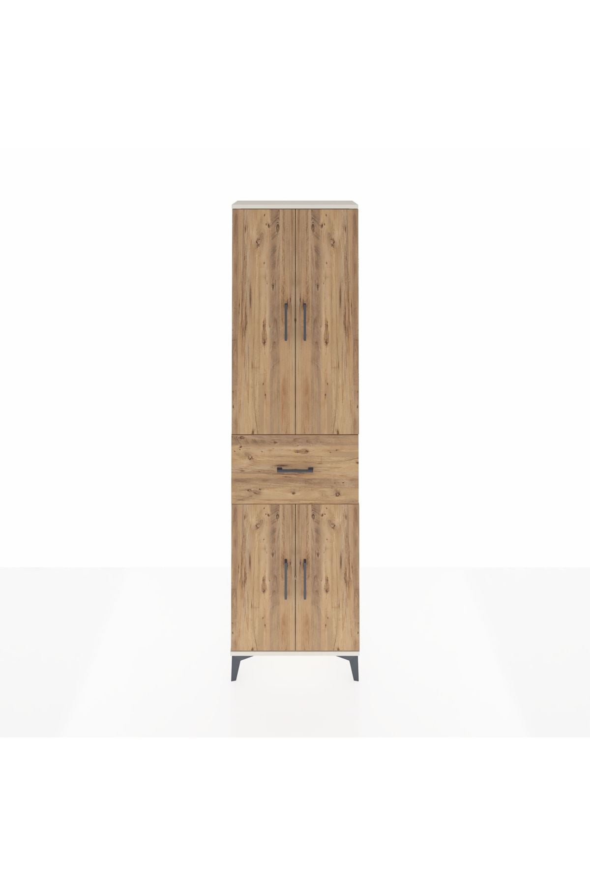 Arges Dolap 2 Raflı Tek Çekmeceli Tek Askılı 60x30x221 - S29M200V3A