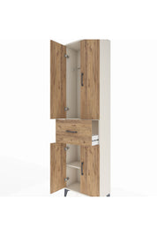 Arges Dolap 2 Raflı Tek Çekmeceli Tek Askılı 60x30x221 - S29M200V3A