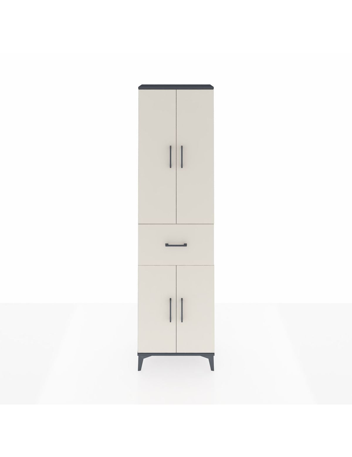 Arges Dolap 2 Raflı Tek Çekmeceli Tek Askılı 60x30x221 - S29M200V4A