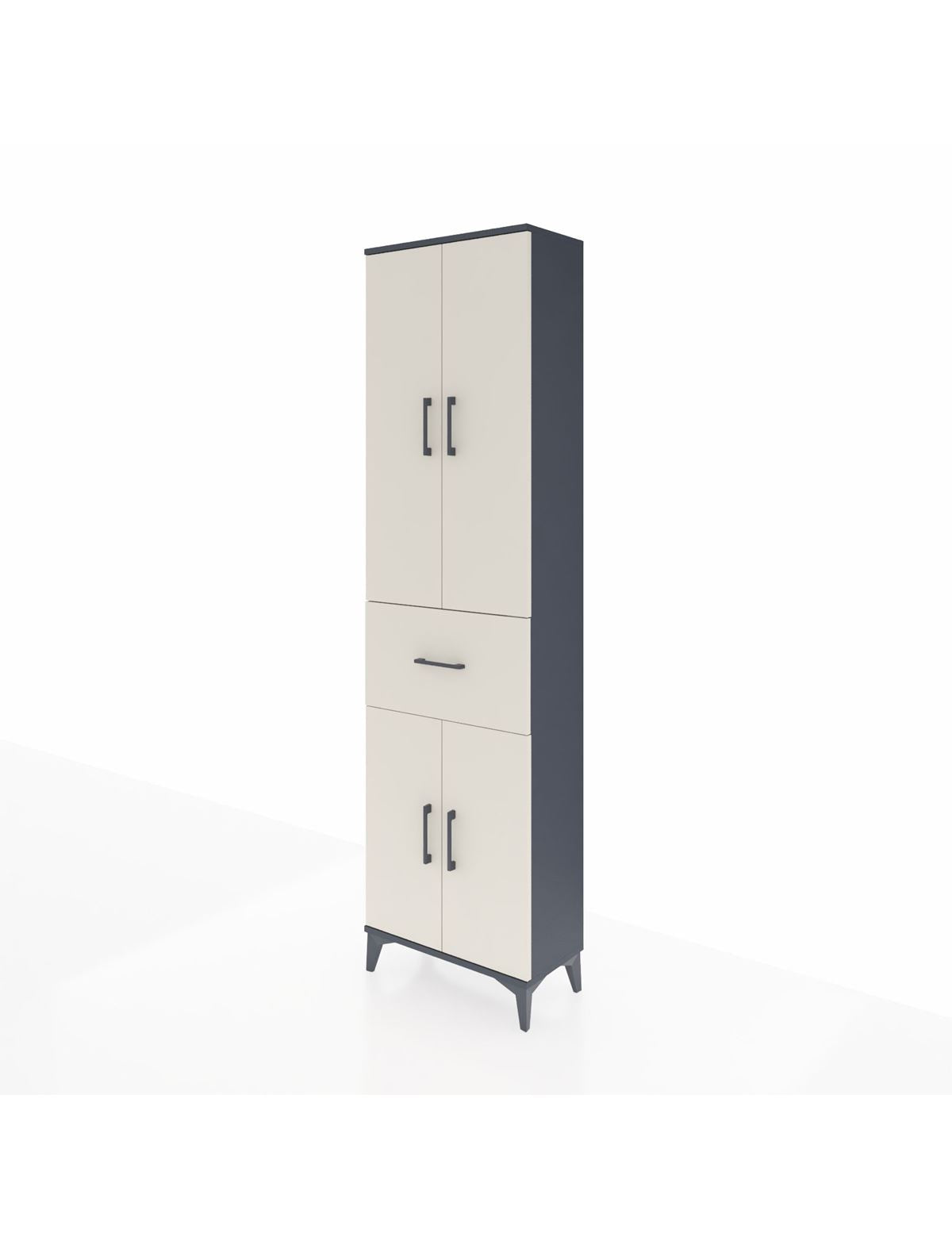 Arges Dolap 2 Raflı Tek Çekmeceli Tek Askılı 60x30x221 - S29M200V4A