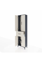 Arges Dolap 2 Raflı Tek Çekmeceli Tek Askılı 60x30x221 - S29M200V4A