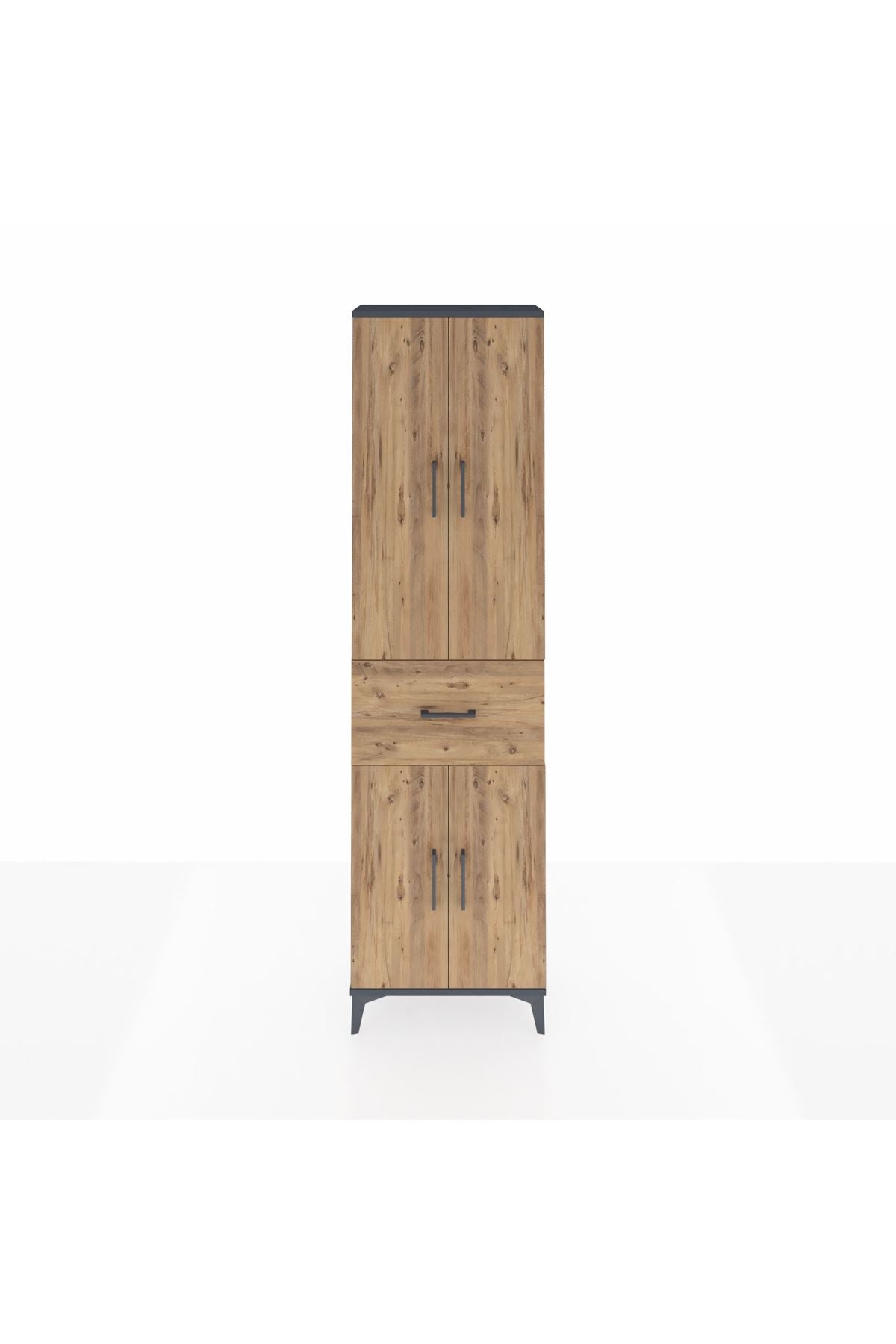 Arges Dolap 2 Raflı Tek Çekmeceli Tek Askılı 60x30x221 - S29M200V6A