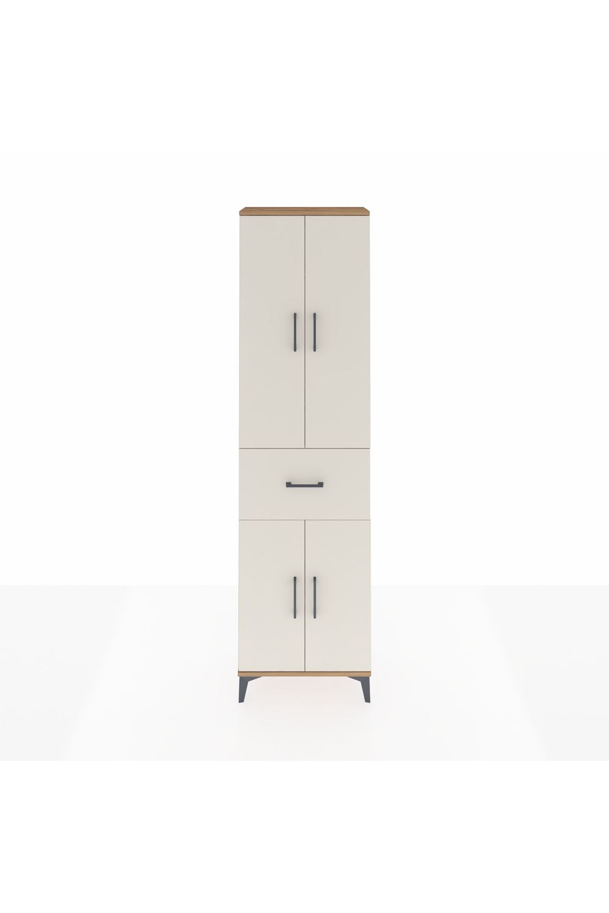 Arges Dolap 2 Raflı Tek Çekmeceli Tek Askılı 60x30x221 - S29M200V7A