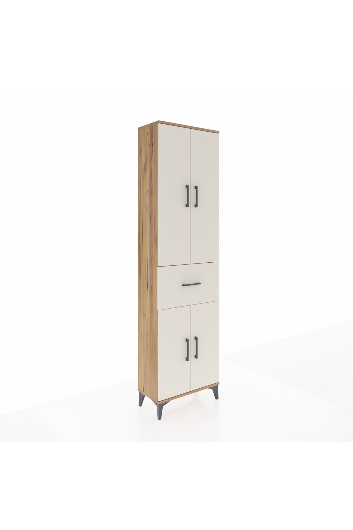 Arges Dolap 2 Raflı Tek Çekmeceli Tek Askılı 60x30x221 - S29M200V7A