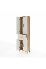 Arges Dolap 2 Raflı Tek Çekmeceli Tek Askılı 60x30x221 - S29M200V7A