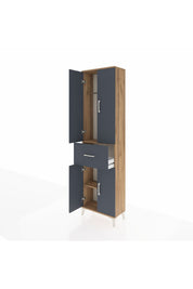 Arges Dolap 2 Raflı Tek Çekmeceli Tek Askılı 60x30x221 - S29M200V8A