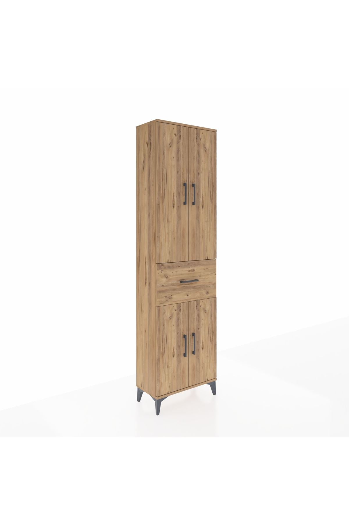 Arges Dolap 2 Raflı Tek Çekmeceli Tek Askılı 60x30x221 - S29M200V9A