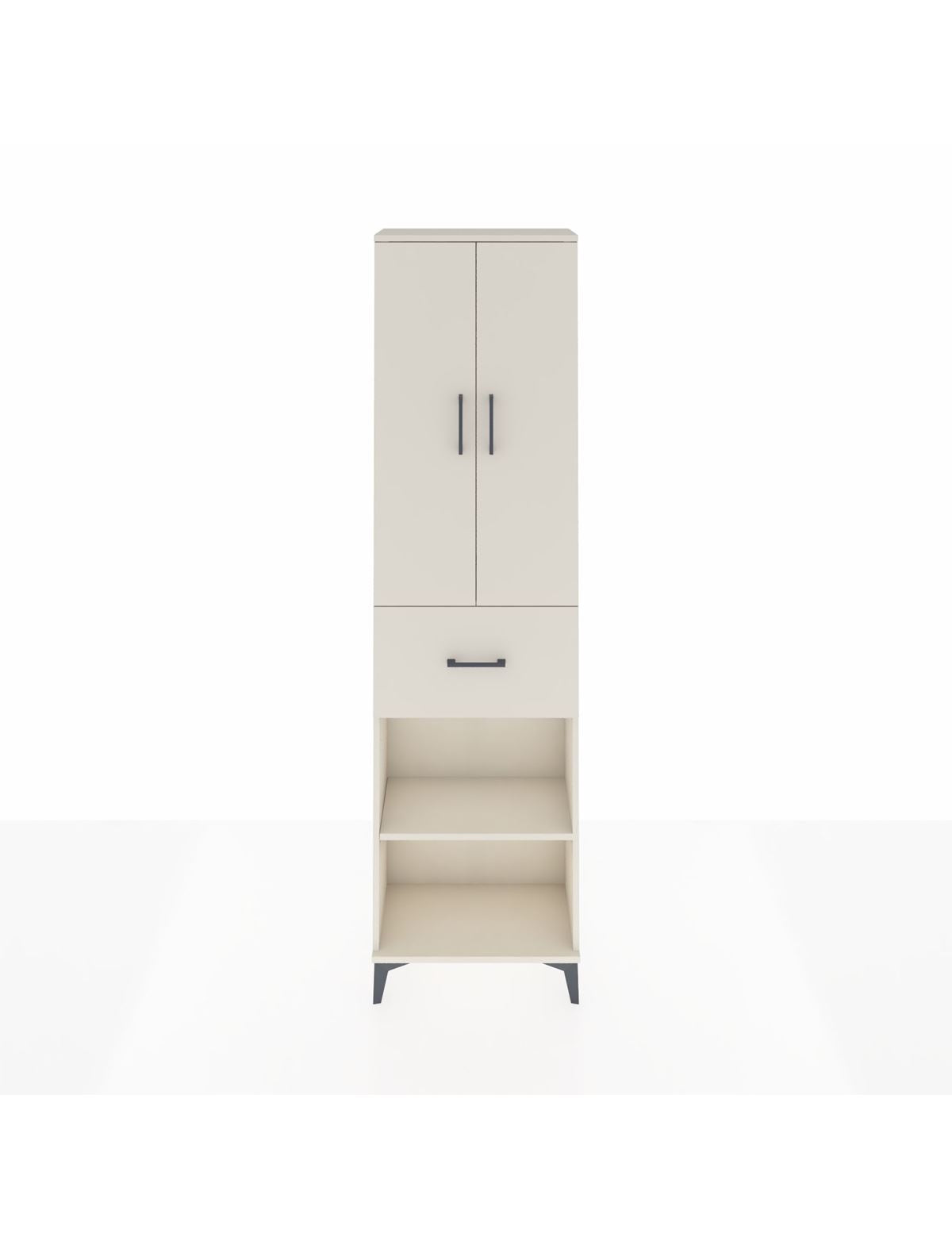 Arges Dolap 2 Raflı Tek Çekmeceli Tek Askılı 60x30x221 - S29M201V1A