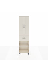 Arges Dolap 2 Raflı Tek Çekmeceli Tek Askılı 60x30x221