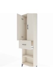 Arges Dolap 2 Raflı Tek Çekmeceli Tek Askılı 60x30x221 - S29M201V1A