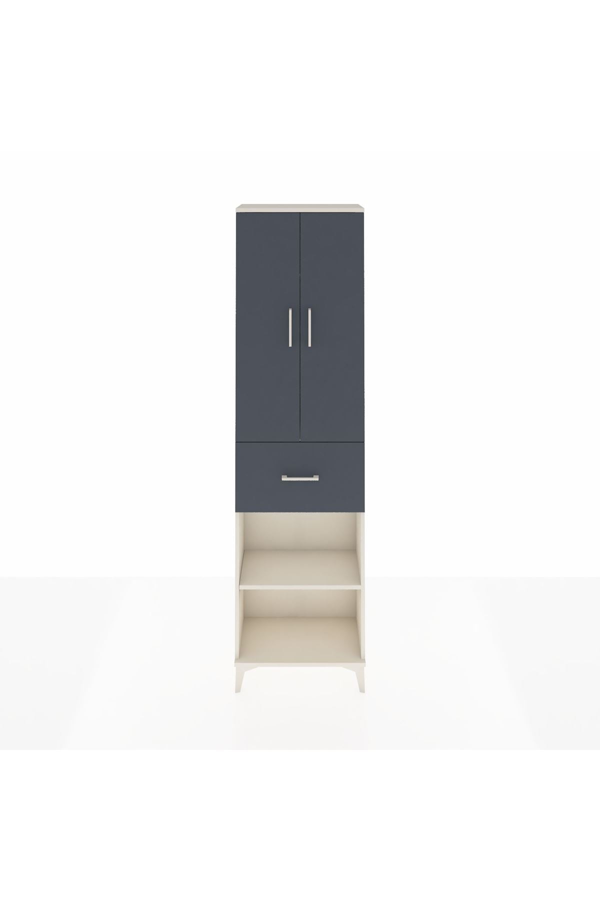 Arges Dolap 2 Raflı Tek Çekmeceli Tek Askılı 60x30x221 - S29M201V2A