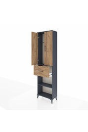 Arges Dolap 2 Raflı Tek Çekmeceli Tek Askılı 60x30x221 - S29M201V6A