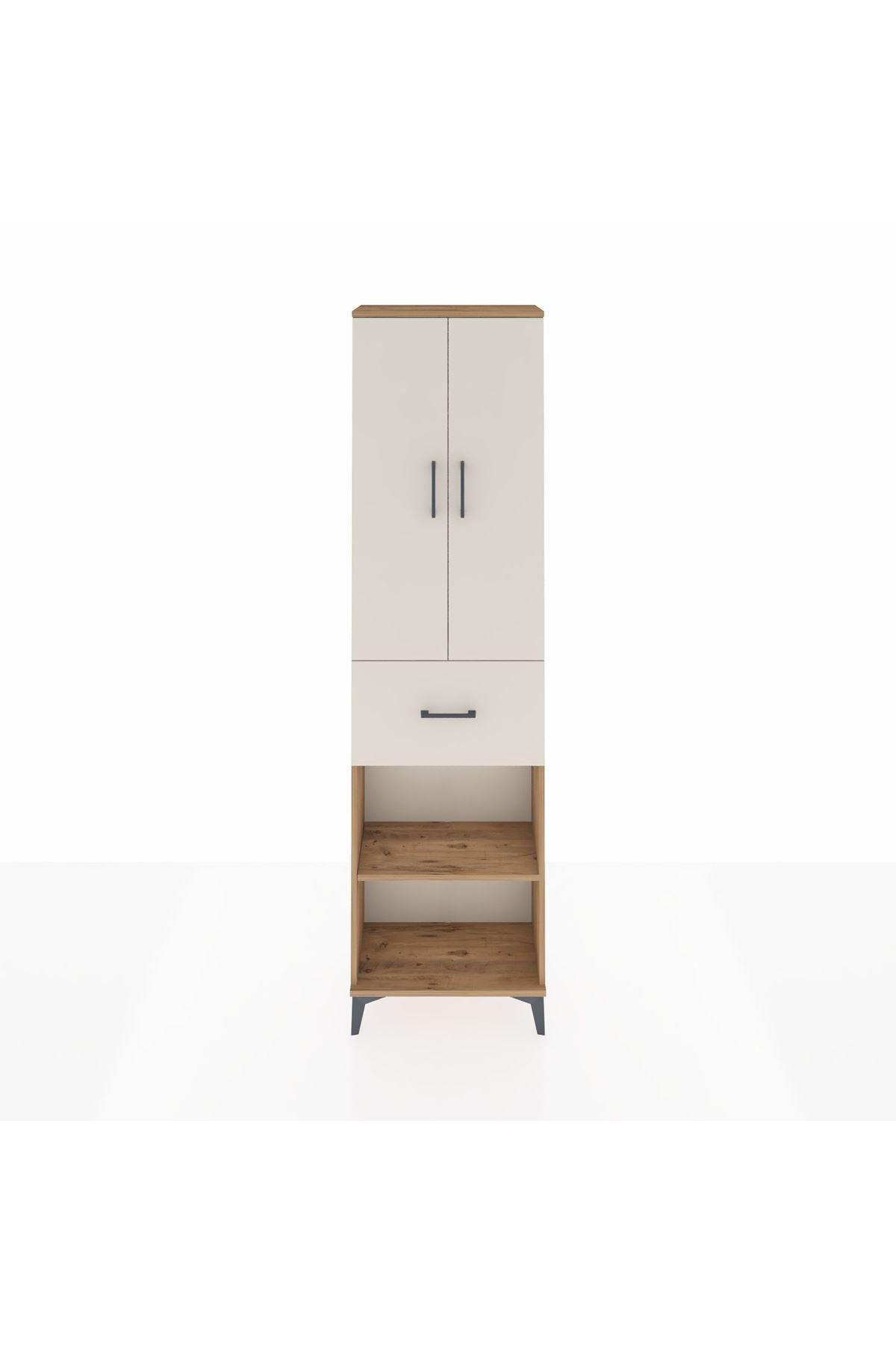 Arges Dolap 2 Raflı Tek Çekmeceli Tek Askılı 60x30x221 - S29M201V7A