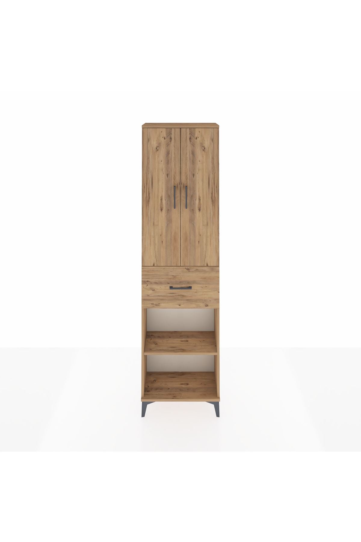 Arges Dolap 2 Raflı Tek Çekmeceli Tek Askılı 60x30x221 - S29M201V9A