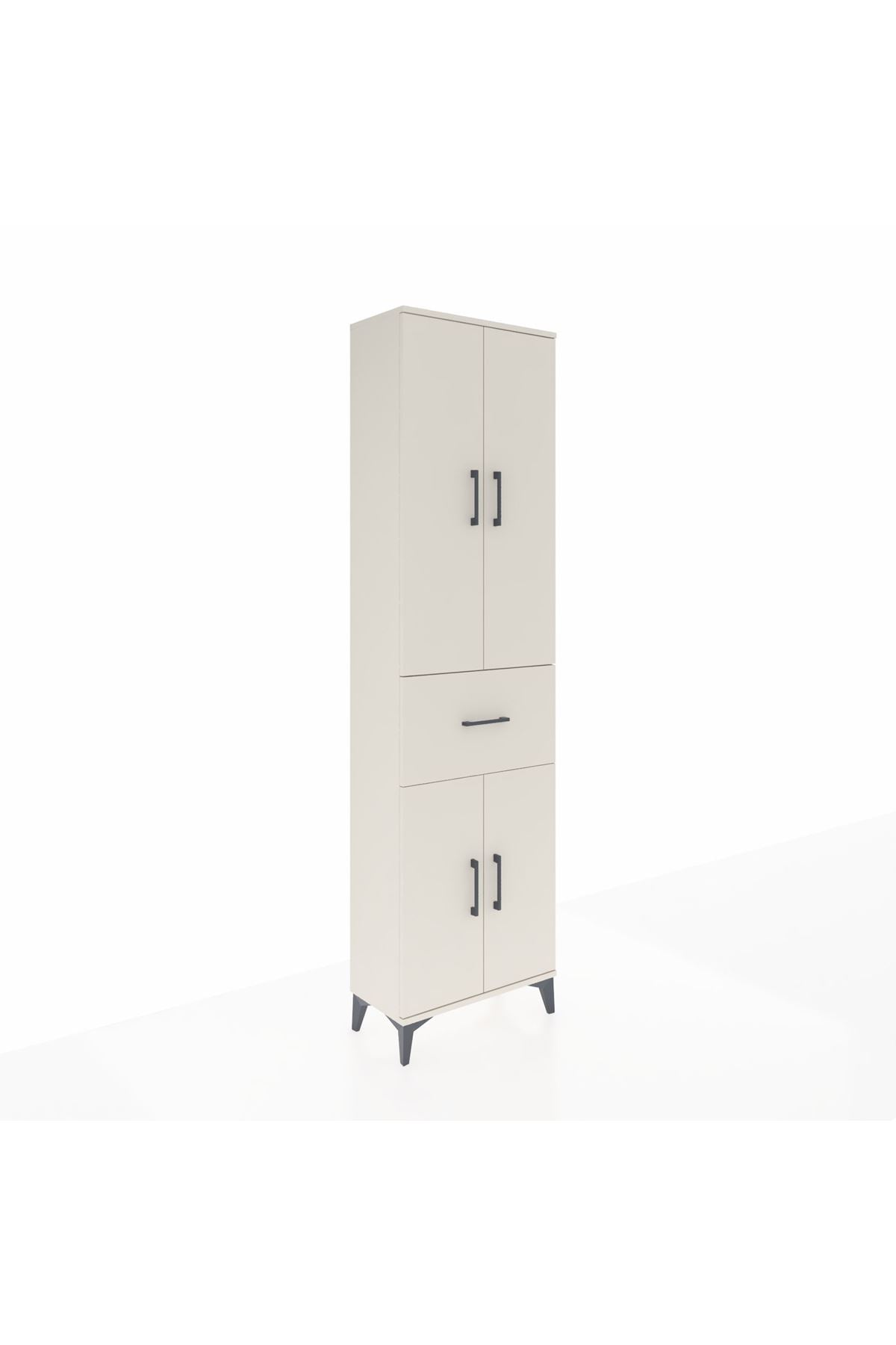 Arges Dolap 4 Raflı Tek Çekmeceli 4 Kapaklı 60x30x221 - S29M202V1A