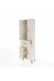 Arges Dolap 4 Raflı Tek Çekmeceli 4 Kapaklı 60x30x221 - S29M202V1A