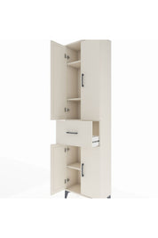 Arges Dolap 4 Raflı Tek Çekmeceli 4 Kapaklı 60x30x221 - S29M202V1A