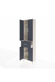 Arges Dolap 4 Raflı Tek Çekmeceli 4 Kapaklı 60x30x221 - S29M202V2A