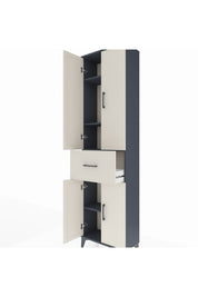 Arges Dolap 4 Raflı Tek Çekmeceli 4 Kapaklı 60x30x221 - S29M202V4A