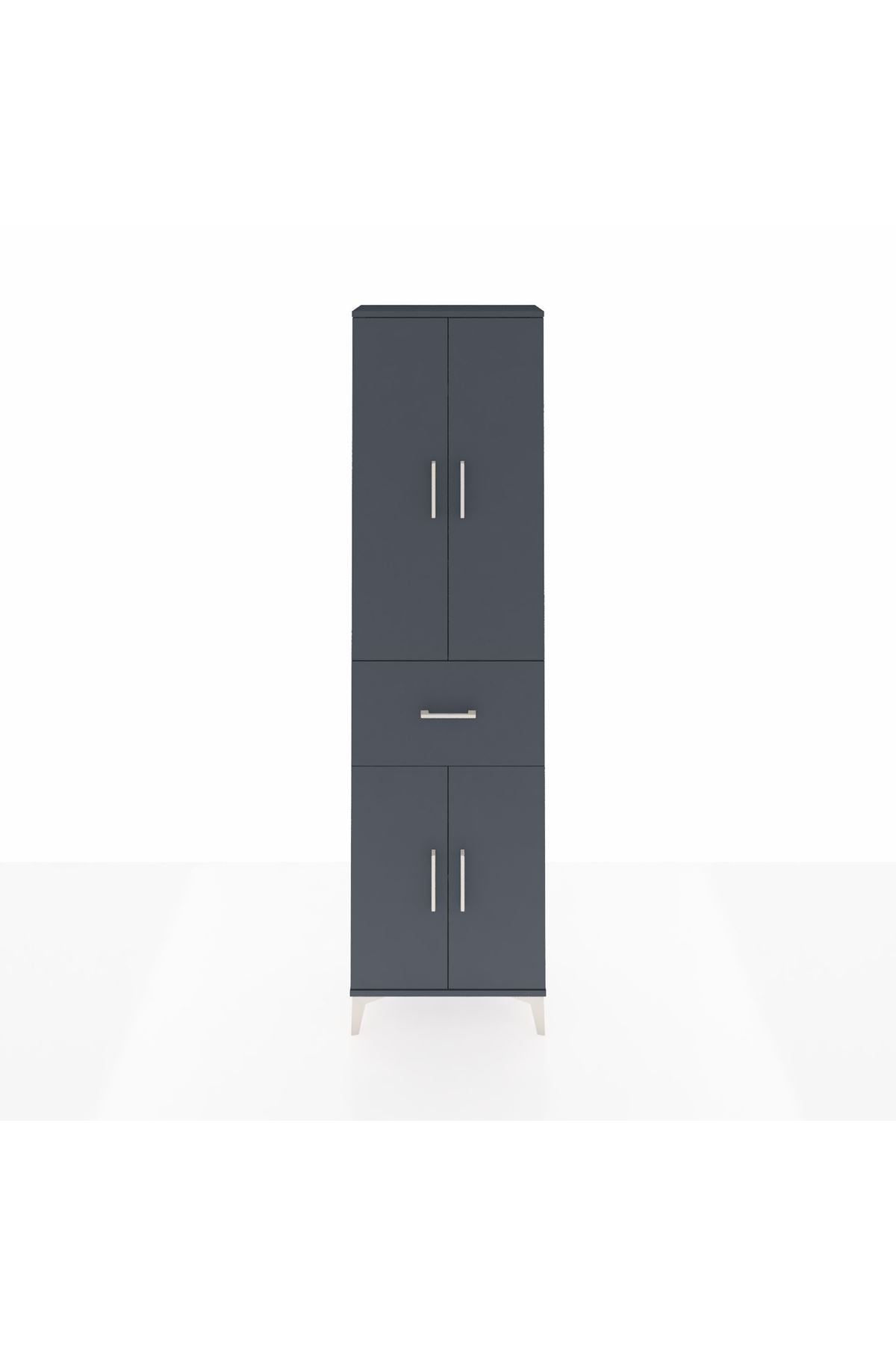 Arges Dolap 4 Raflı Tek Çekmeceli 4 Kapaklı 60x30x221 - S29M202V5A