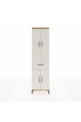 Arges Dolap 4 Raflı Tek Çekmeceli 4 Kapaklı 60x30x221