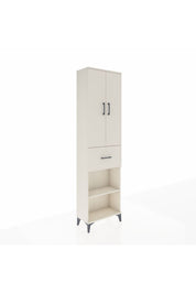 Arges Dolap 4 Raflı Tek Çekmeceli 2 Kapaklı 60x30x221 - S29M203V1A