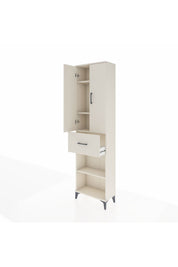 Arges Dolap 4 Raflı Tek Çekmeceli 2 Kapaklı 60x30x221 - S29M203V1A