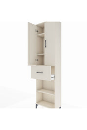 Arges Dolap 4 Raflı Tek Çekmeceli 2 Kapaklı 60x30x221 - S29M203V1A