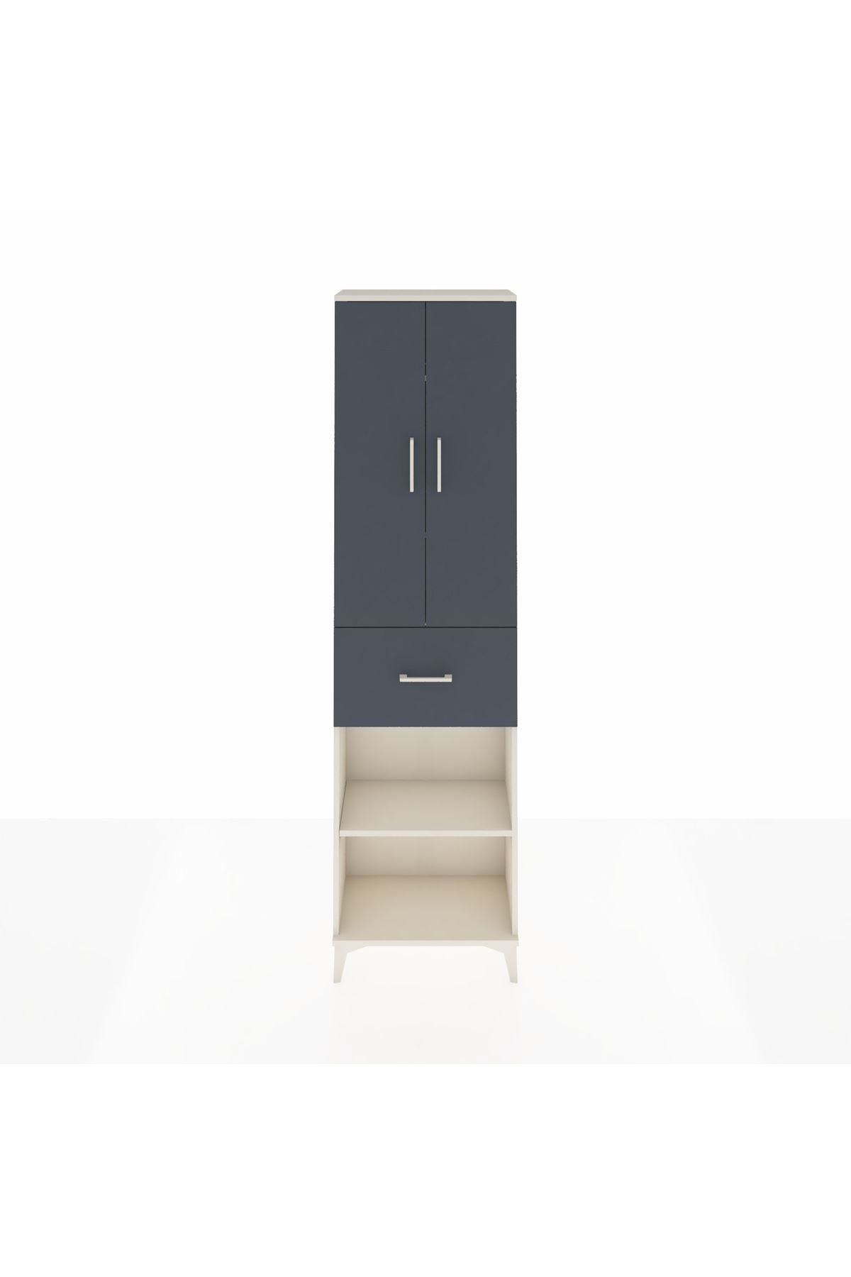 Arges Dolap 4 Raflı Tek Çekmeceli 2 Kapaklı 60x30x221 - S29M203V2A