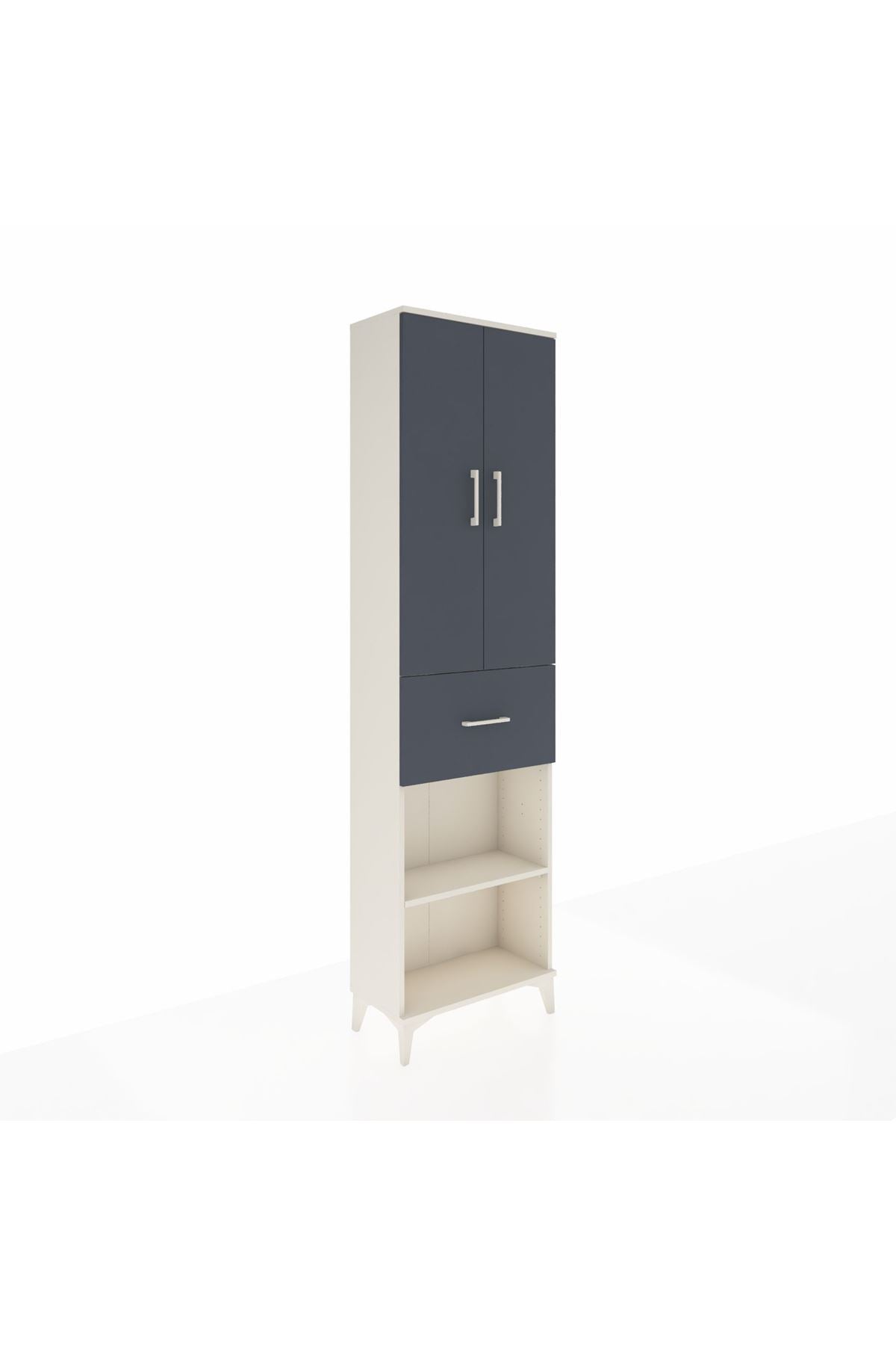 Arges Dolap 4 Raflı Tek Çekmeceli 2 Kapaklı 60x30x221 - S29M203V2A