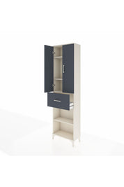 Arges Dolap 4 Raflı Tek Çekmeceli 2 Kapaklı 60x30x221 - S29M203V2A
