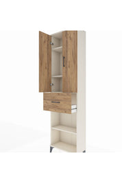Arges Dolap 4 Raflı Tek Çekmeceli 2 Kapaklı 60x30x221 - S29M203V3A