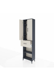 Arges Dolap 4 Raflı Tek Çekmeceli 2 Kapaklı 60x30x221 - S29M203V4A