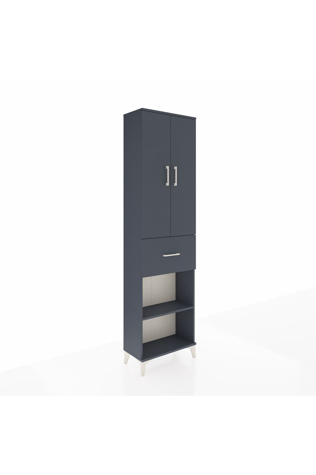 Arges Dolap 4 Raflı Tek Çekmeceli 2 Kapaklı 60x30x221 - S29M203V5A
