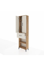 Arges Dolap 4 Raflı Tek Çekmeceli 2 Kapaklı 60x30x221 - S29M203V7A