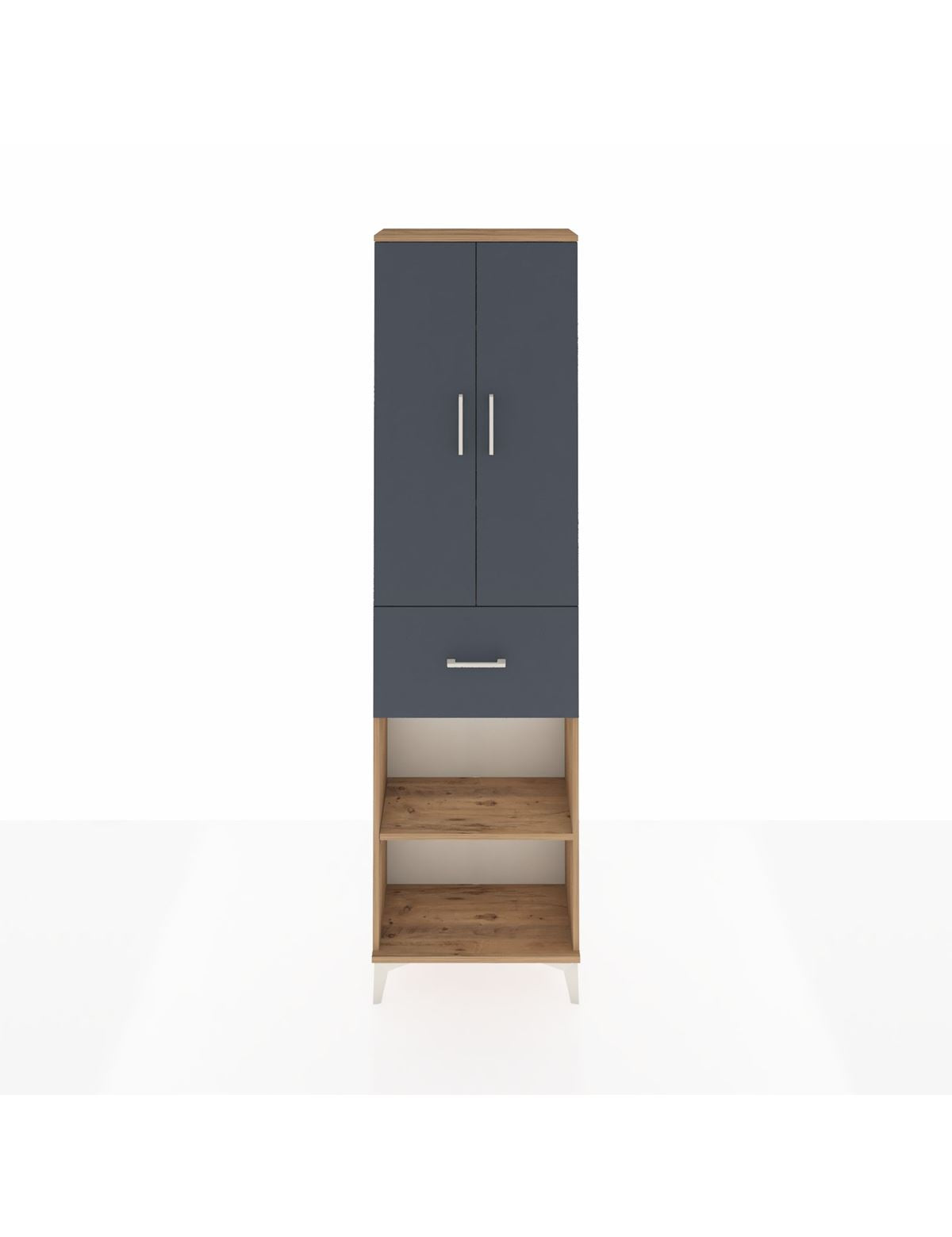 Arges Dolap 4 Raflı Tek Çekmeceli 2 Kapaklı 60x30x221 - S29M203V8A