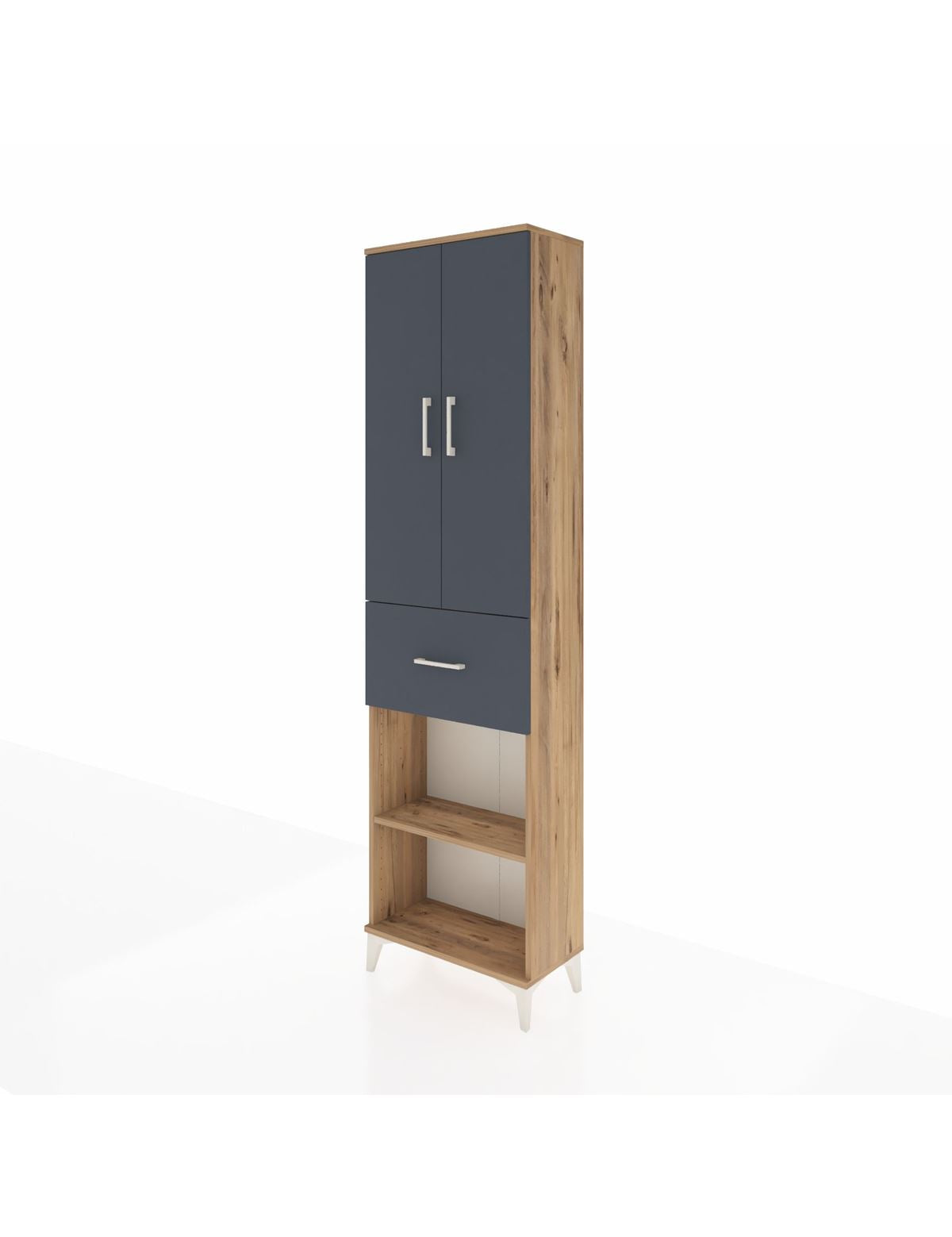 Arges Dolap 4 Raflı Tek Çekmeceli 2 Kapaklı 60x30x221 - S29M203V8A