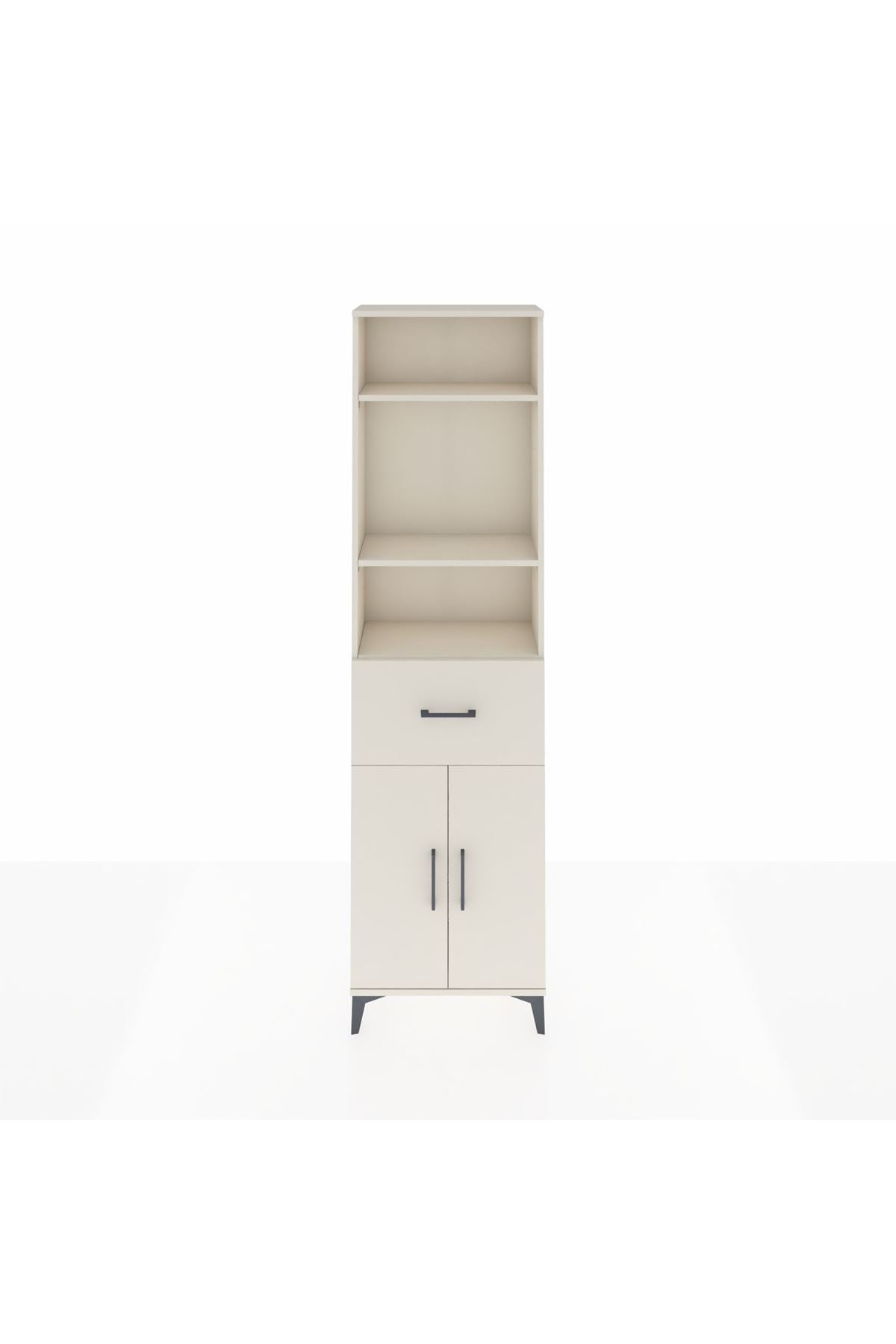 Arges Dolap 4 Raflı Tek Çekmeceli 2 Kapaklı 60x30x221 - S29M204V1A