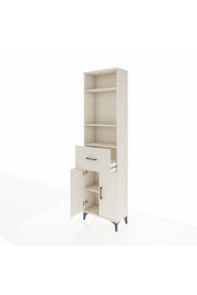 Arges Dolap 4 Raflı Tek Çekmeceli 2 Kapaklı 60x30x221 - S29M204V1A