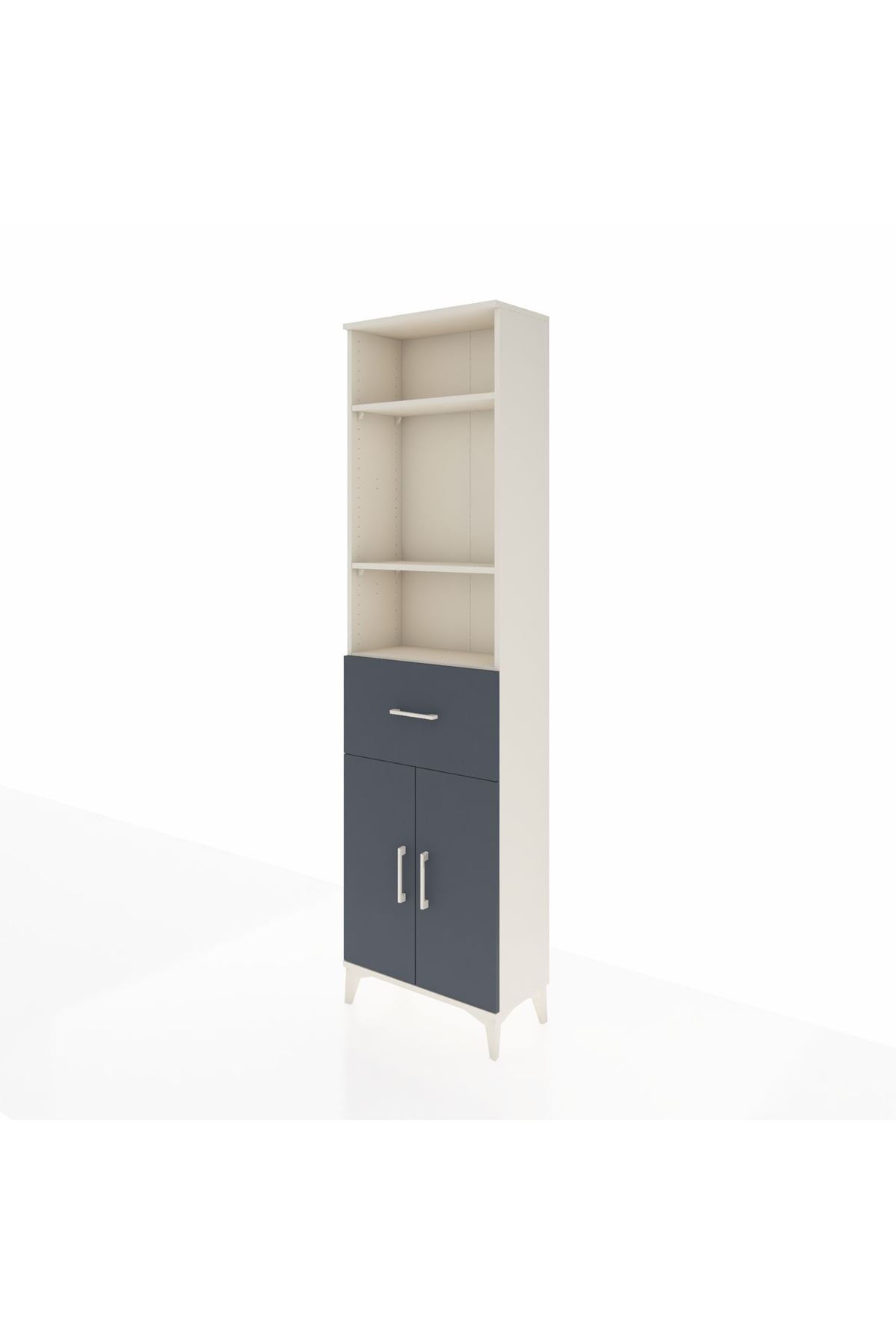 Arges Dolap 4 Raflı Tek Çekmeceli 2 Kapaklı 60x30x221 - S29M204V2A