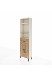 Arges Dolap 4 Raflı Tek Çekmeceli 2 Kapaklı 60x30x221 - S29M204V3A