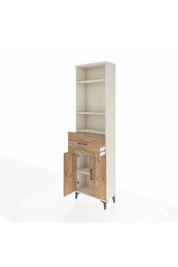 Arges Dolap 4 Raflı Tek Çekmeceli 2 Kapaklı 60x30x221 - S29M204V3A