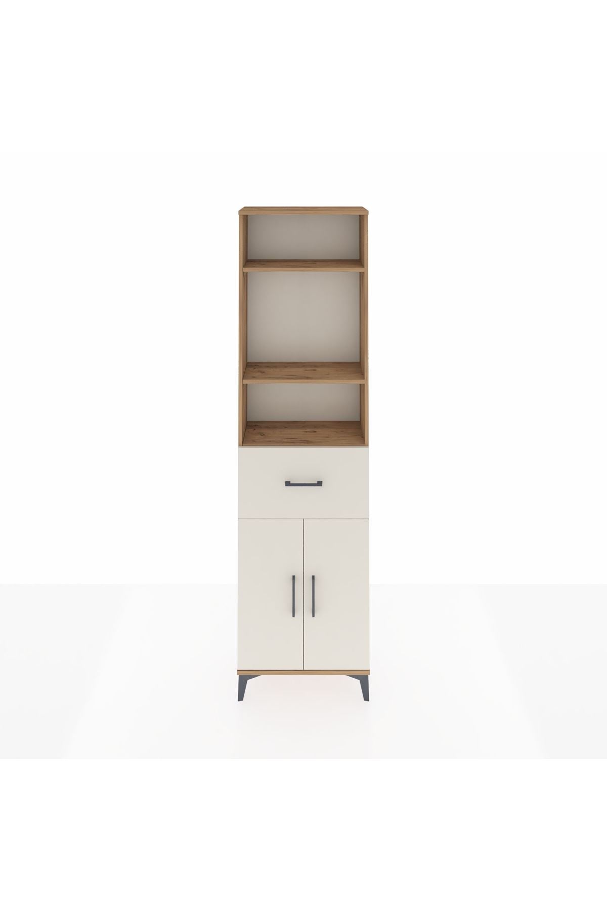 Arges Dolap 4 Raflı Tek Çekmeceli 2 Kapaklı 60x30x221 - S29M204V7A