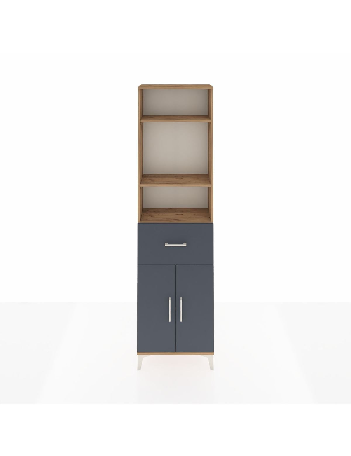 Arges Dolap 4 Raflı Tek Çekmeceli 2 Kapaklı 60x30x221 - S29M204V8A